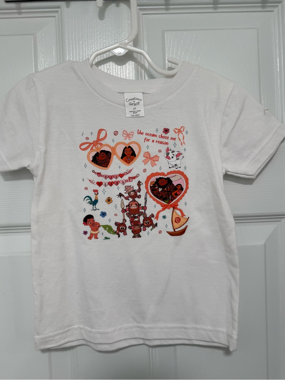 White Kids Moana Graphic Tee -